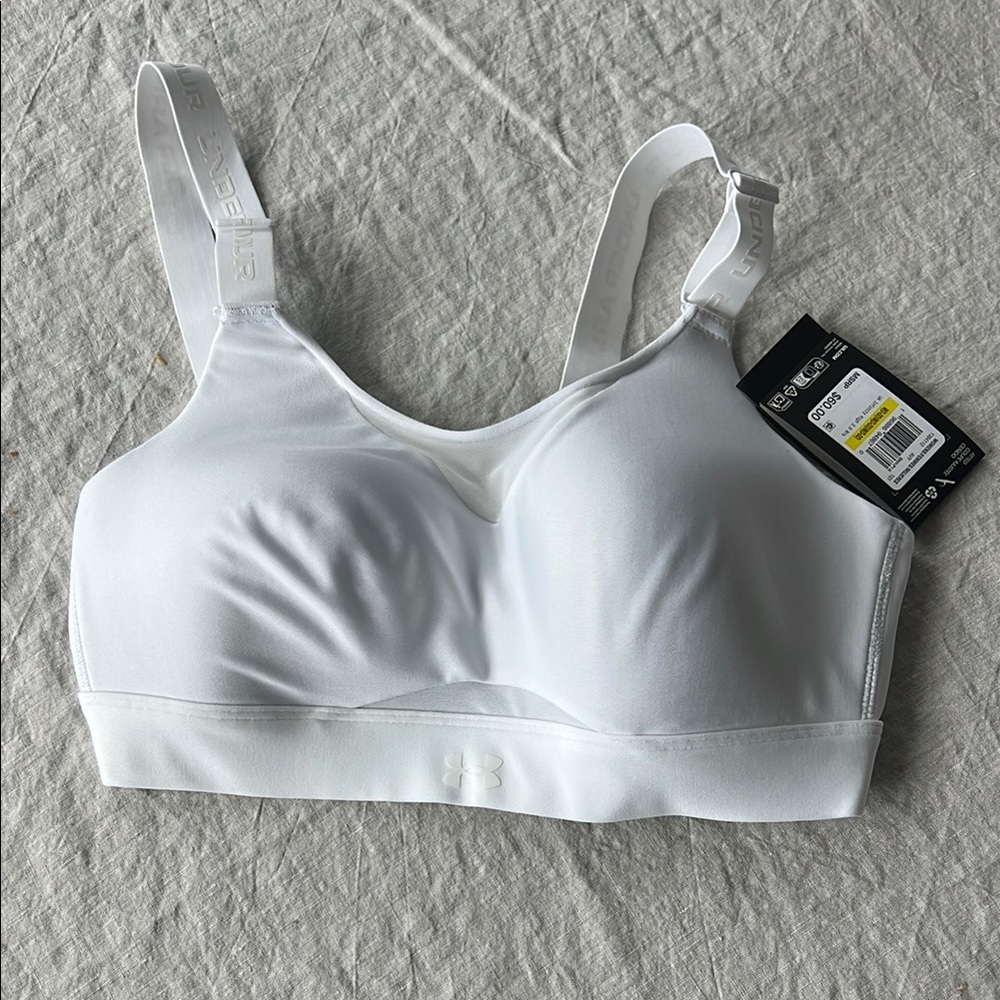 Under Armour Women's Bright White Sports Bra NWT
